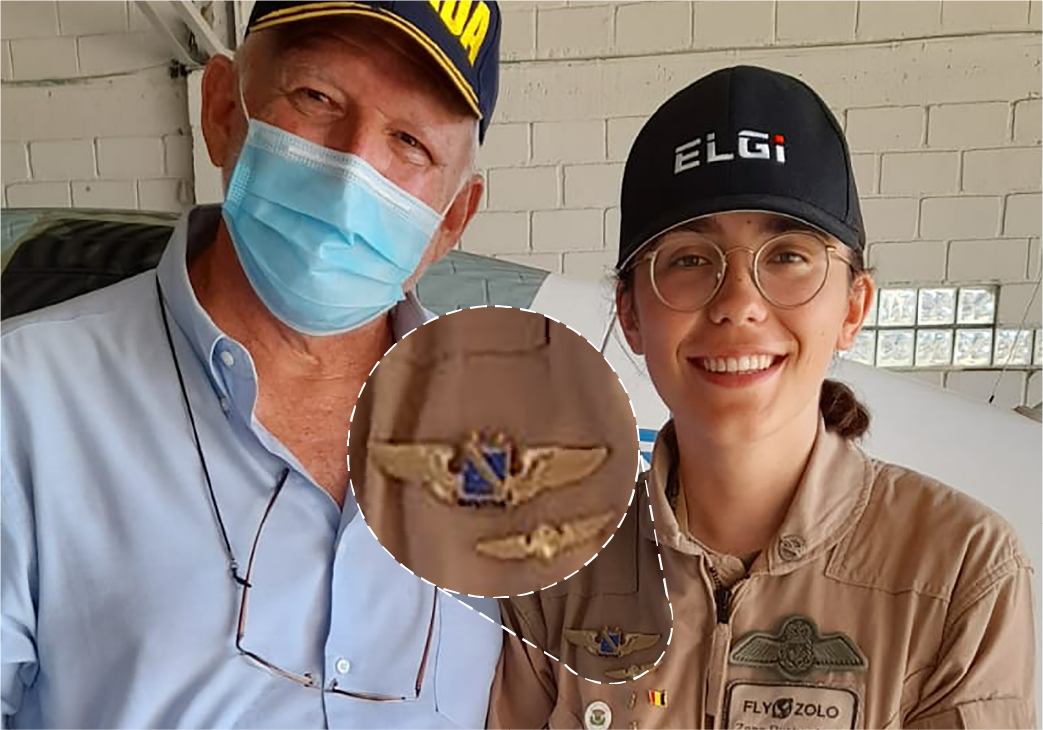 Zara Rutherford y la insignia de Acdac a travez del mundo